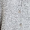 Gilet ample col rond manches longues gris clair femme