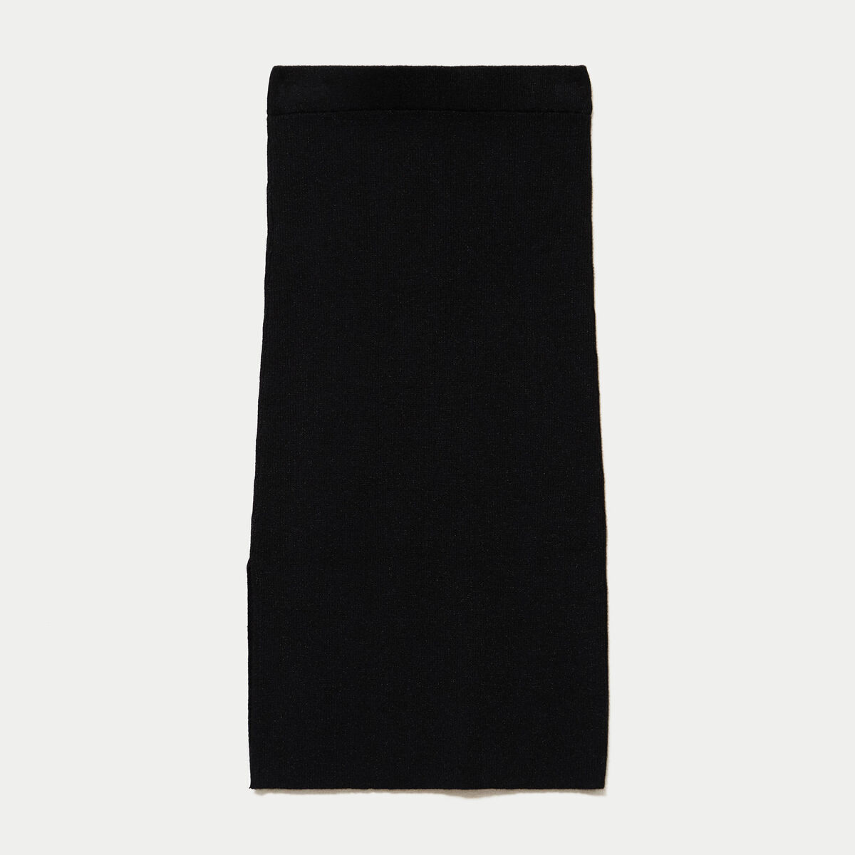 Jupe ajust&eacute;e longueur 3/4 noir femme