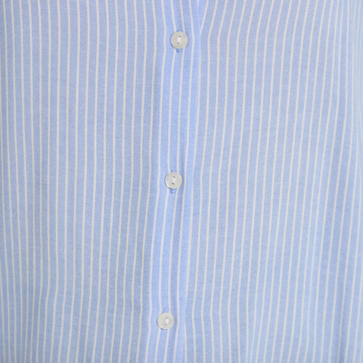 Chemise manches longues bleu femme
