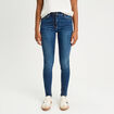 Jean skinny push-up taille standard denim stone femme