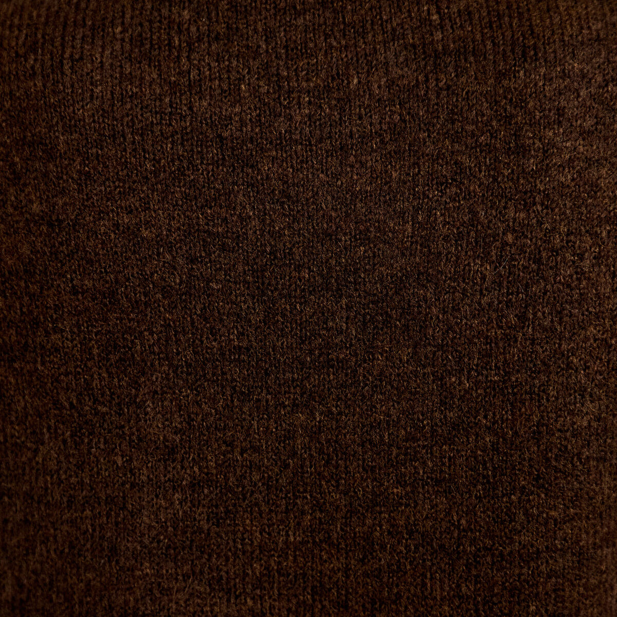 Pull 2-en-1 col chemise manches longues marron fonc&eacute; femme