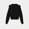 Pull manches longues noir femme