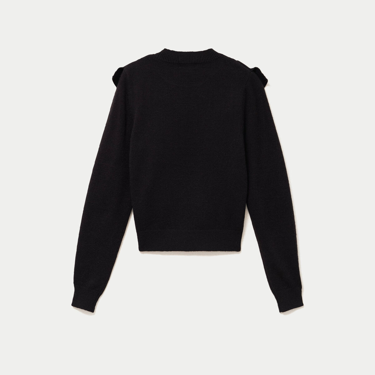 Pull manches longues noir femme