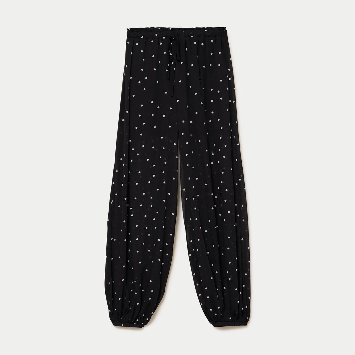 Pantalon bouffant taille standard noir femme