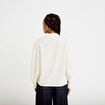 Blouse droite courte broderie ivoire femme