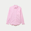 Chemise coupe ample manches longues rose femme