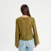 T-shirt ajour&eacute; manches pagodes vert olive femme