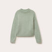 Pull duveteux vert pastel femme