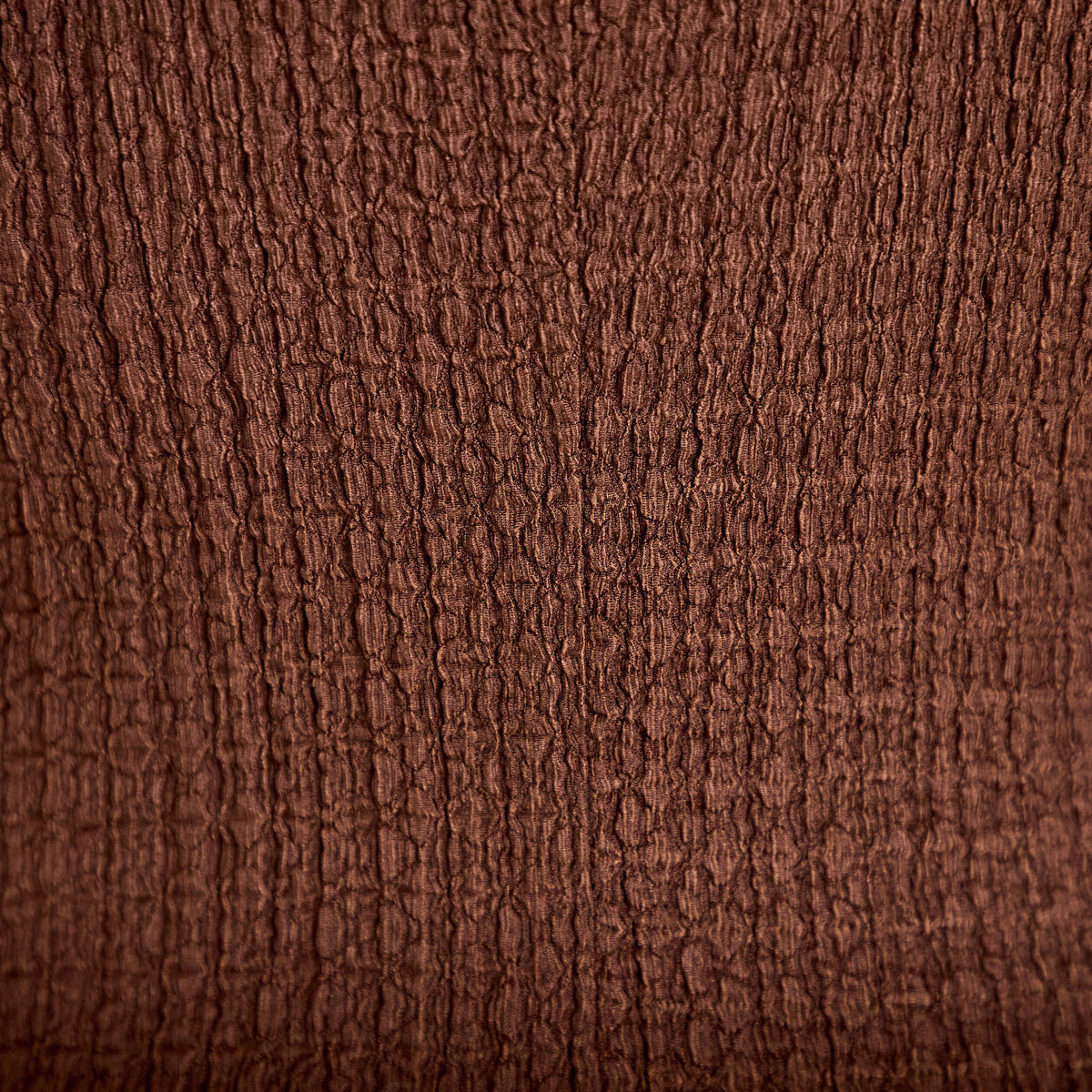 Robe longue droite en maille marron femme