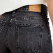 Bermuda en jean denim noir femme