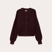 Gilet boutonn&eacute; rouge fonc&eacute; femme
