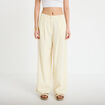 Pantalon large jaune pastel femme