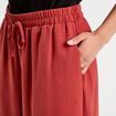 Pantalon large fluide vieux rose femme