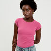 T-shirt manches courtes vieux rose femme