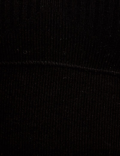 Crop top c&ocirc;tel&eacute; noir femme