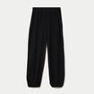 Pantalon bouffant taille standard noir femme