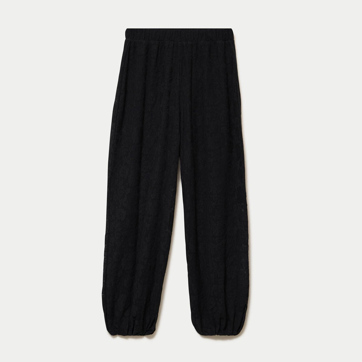 Pantalon bouffant taille standard noir femme