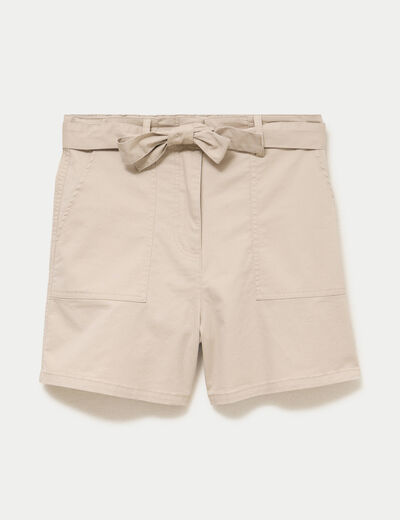 Short beige femme
