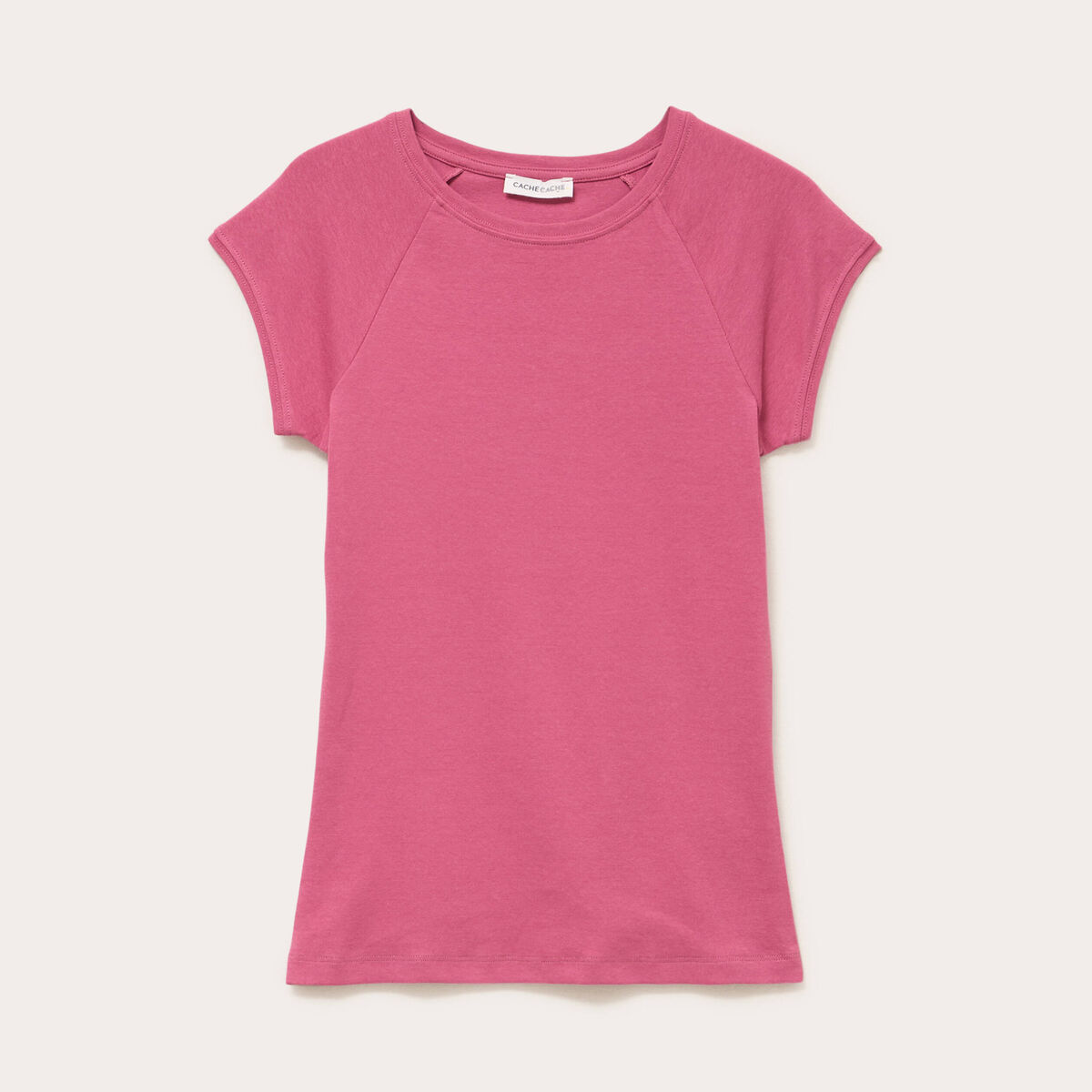 T-shirt manches courtes vieux rose femme