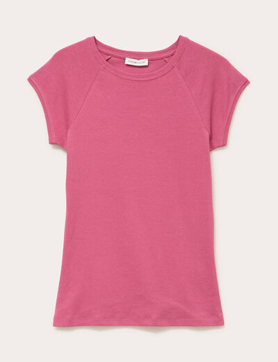 T-shirt manches courtes vieux rose femme