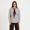 Chemise oversize manches longues blanc femme