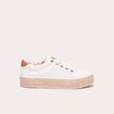Baskets espadrilles plates ecru femme