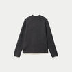 Pull col montant manches longues gris fonc&eacute; femme
