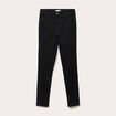 Jean skinny push-up taille standard denim noir femme