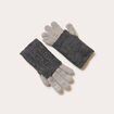 Gants mitaines 2-en-1 gris clair femme