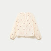 Blouse avec broderie bordeaux femme