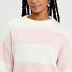 Pull manches longues ecru femme