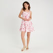 Robe &eacute;vas&eacute;e avec bretelles rose fushia femme