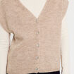 Gilet sans manches sable femme