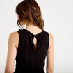 Combinaison large sans manches col rond noir femme