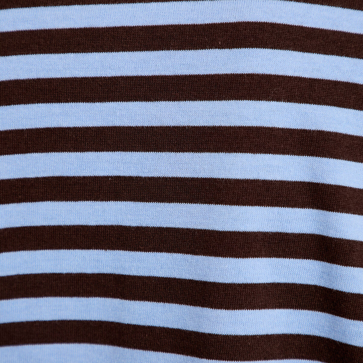 T-shirt col rond manches longues marron femme