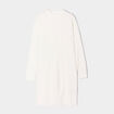 Robe pull &agrave; torsades ecru femme