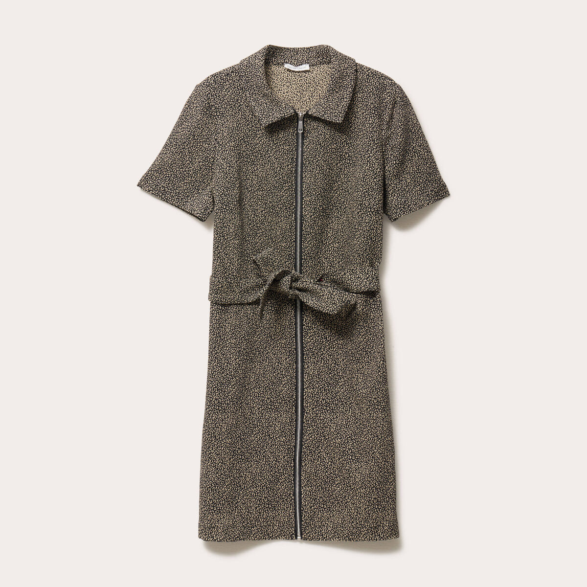 Robe col chemise noir femme