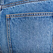 Jeans droit &agrave; revers denim double stone femme