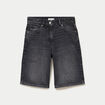 Bermuda en jean denim noir femme