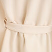 Poncho en fausse fourrure ivoire femme