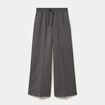 Pantalon bootcut taille standard gris femme