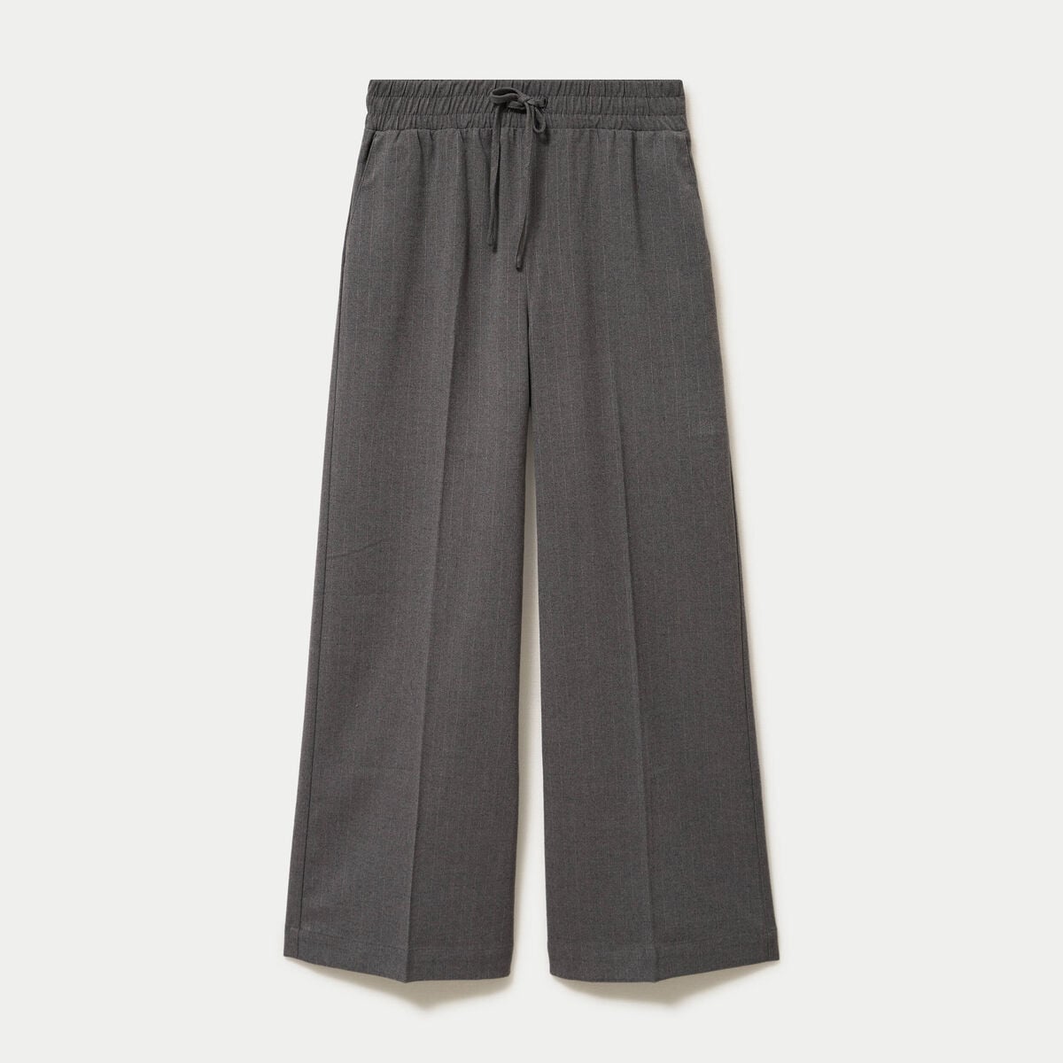 Pantalon bootcut taille standard gris femme