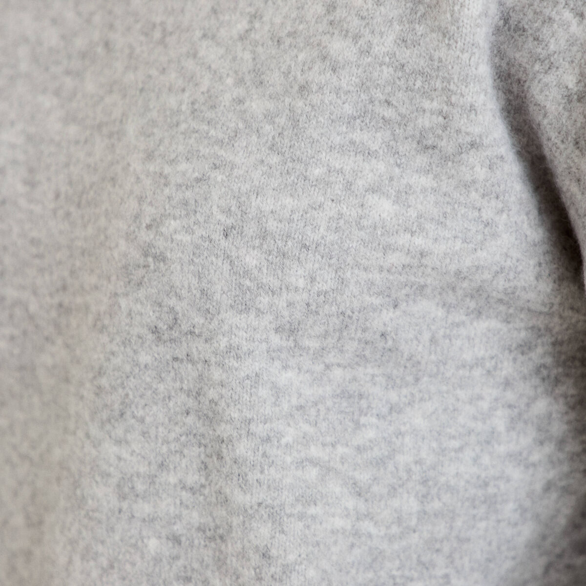 Pull ample col rond manches longues gris clair femme