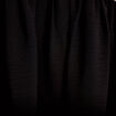 Robe droite courte col v manches 3/4 noir femme