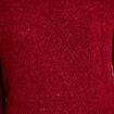 Pull ajour&eacute; col bateau manches longues rouge fonc&eacute; femme