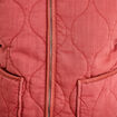 Veste matelass&eacute;e zipp&eacute;e vieux rose femme