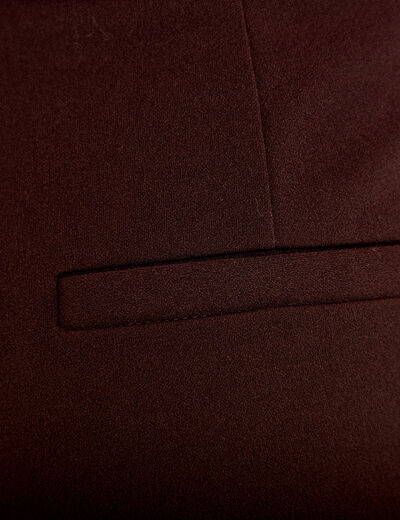 Pantalon large marron fonc&eacute; femme