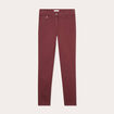 Jeans slim 5 poches violet fonc&eacute; femme