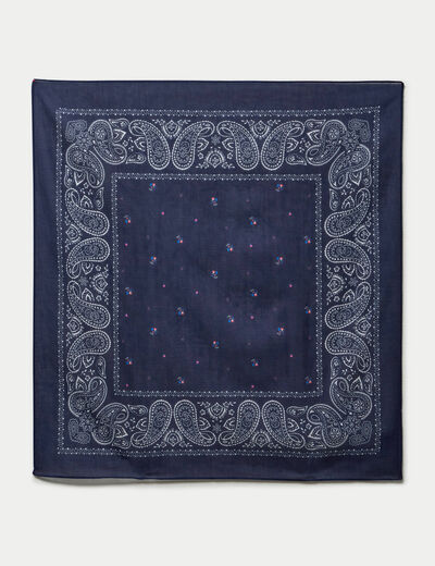Foulard bleu marine femme