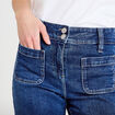 Jean bootcut taille haute denim stone femme